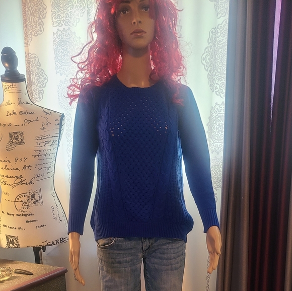 Authentic American Heritage So Villa Blue Sweater - Picture 2 of 12